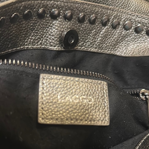LAGGO Reed Hobo Metallic Leather Studded Bag - Picture 4 of 13